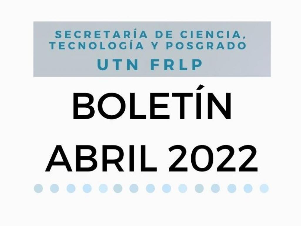 Boletín Abril 2022