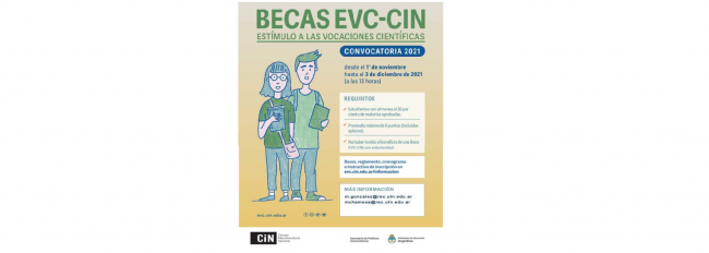 Programa de Becas Estímulo a las Vocaciones Científicas 2021 - EVC-CIN 2021